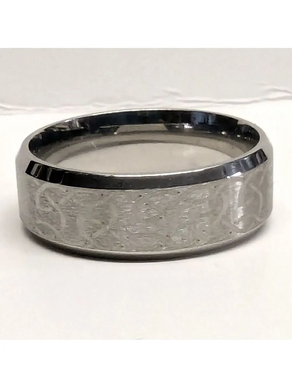 New Irish Celtic Knot Wedding Band Ring Mens Sz 11 Silver Tone Stainless Steel
